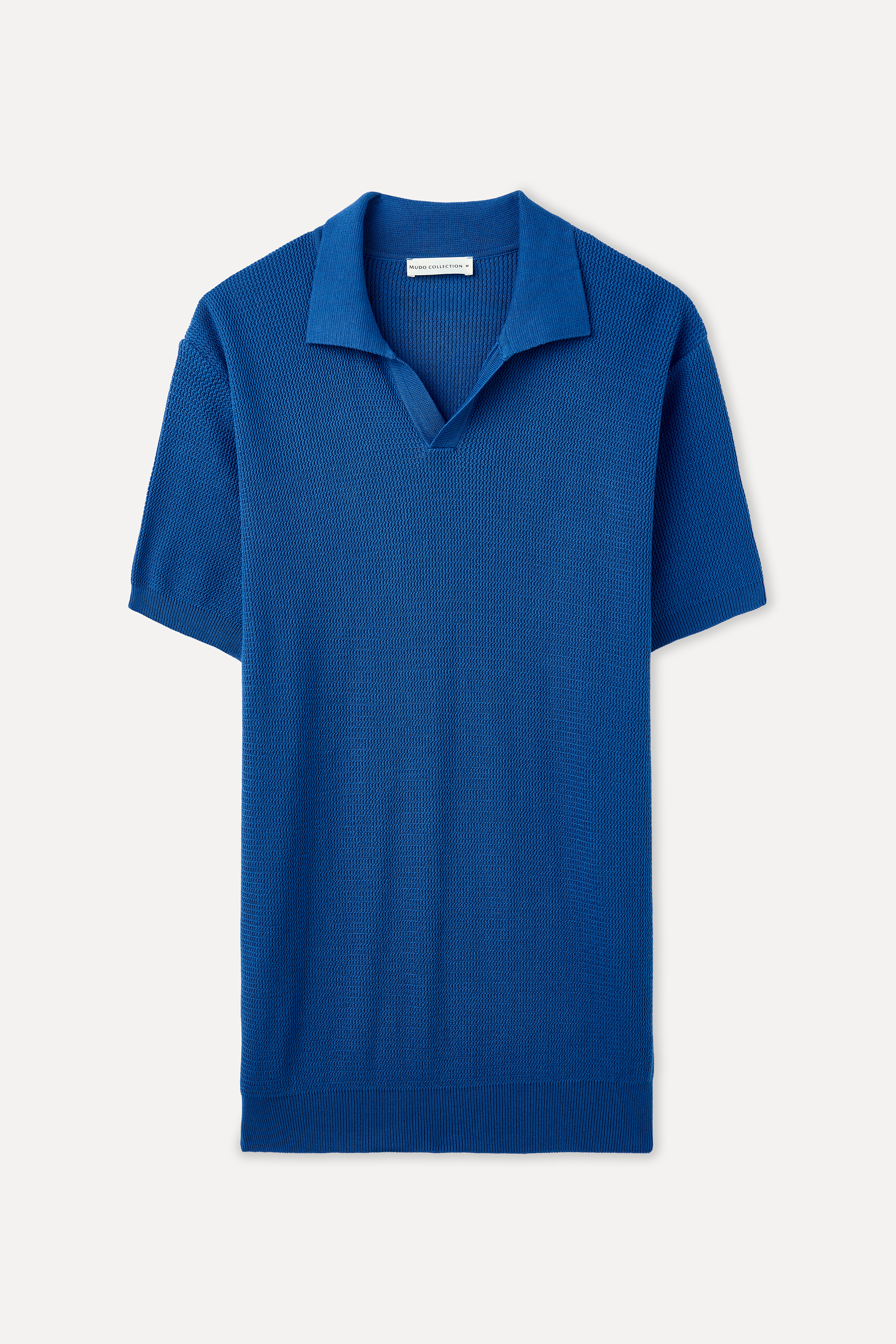 TEKSTÜRLÜ POLO YAKA KISA KOLLU TRİKO KAZAK