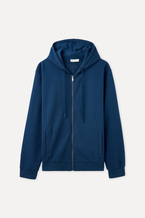 COMFORT FIT FERMUARLI KAPÜŞONLU SWEATSHIRT