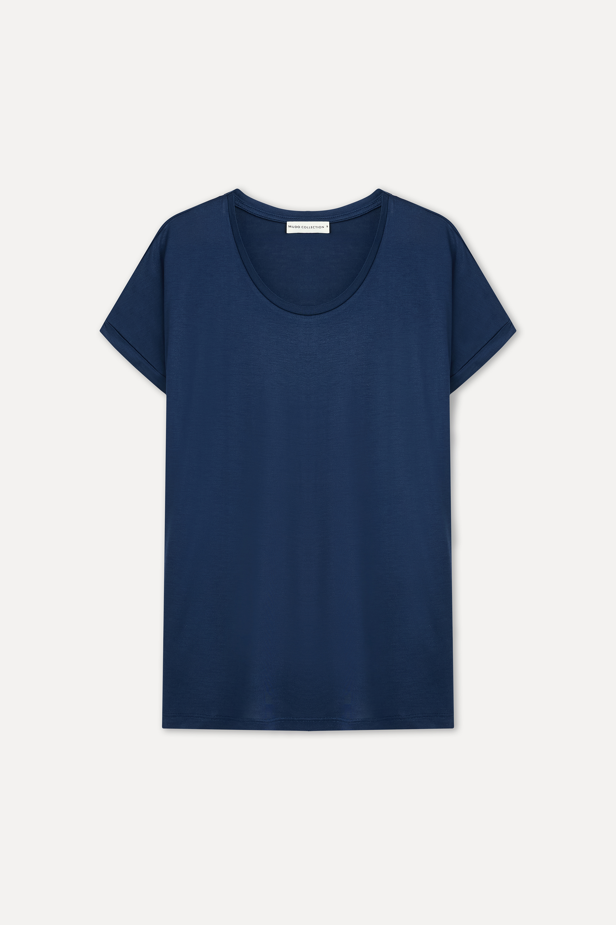 FITTED BİSİKLET YAKA DÜŞÜK KOL T-SHIRT