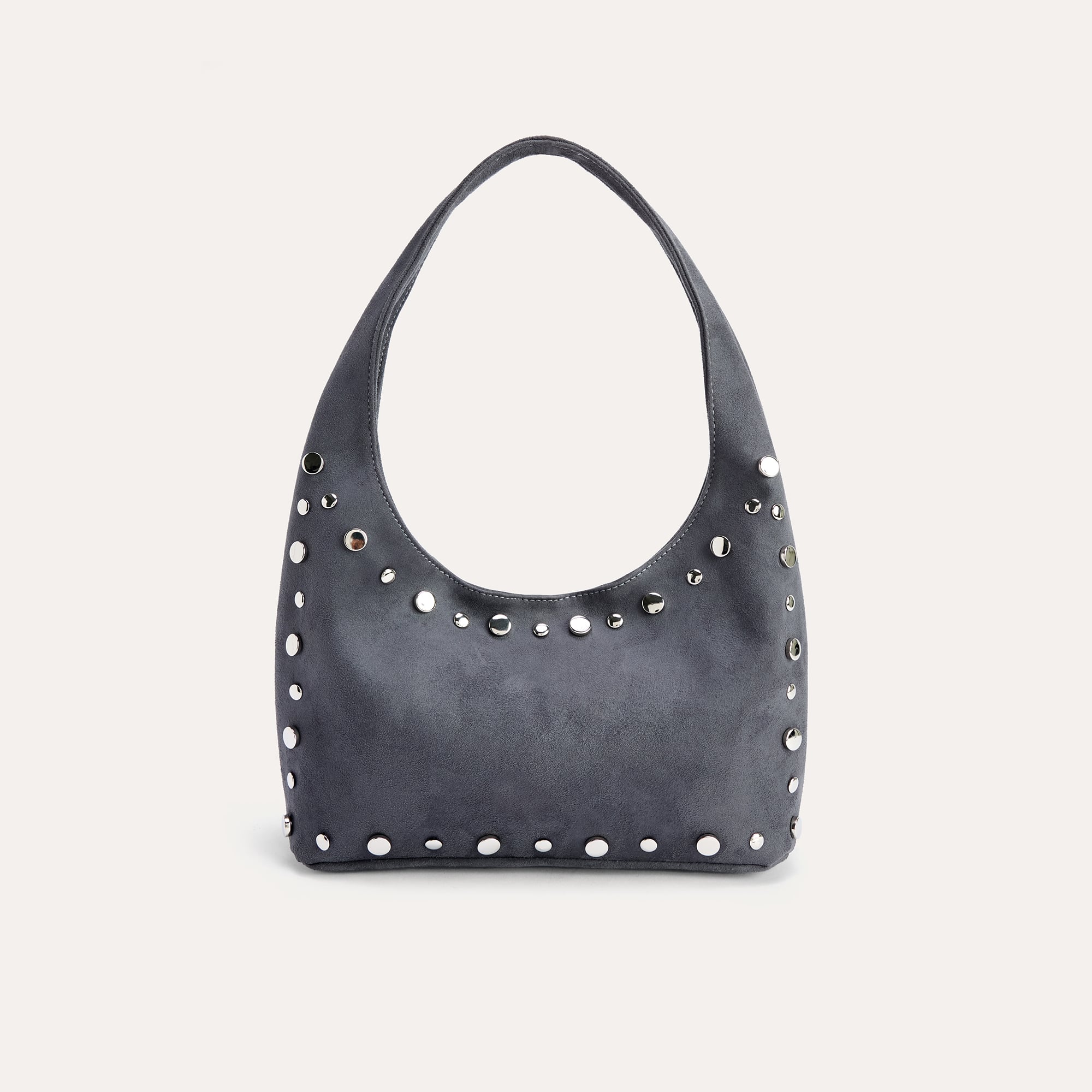 ZIMBALI SÜET GÖRÜNÜMLÜ OMUZ ÇANTASI