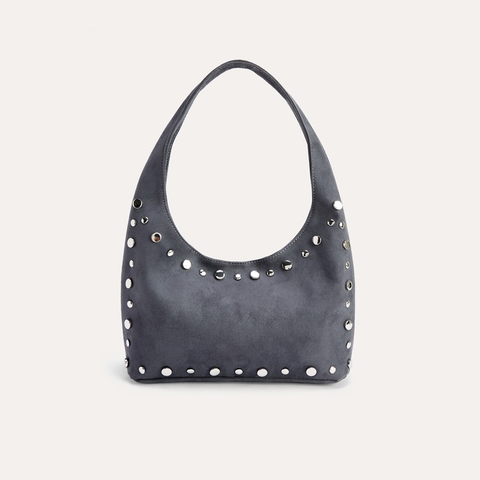 ZIMBALI SÜET GÖRÜNÜMLÜ OMUZ ÇANTASI