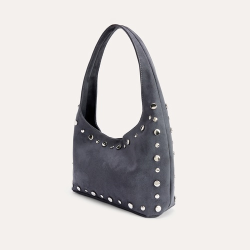 ZIMBALI SÜET GÖRÜNÜMLÜ OMUZ ÇANTASI