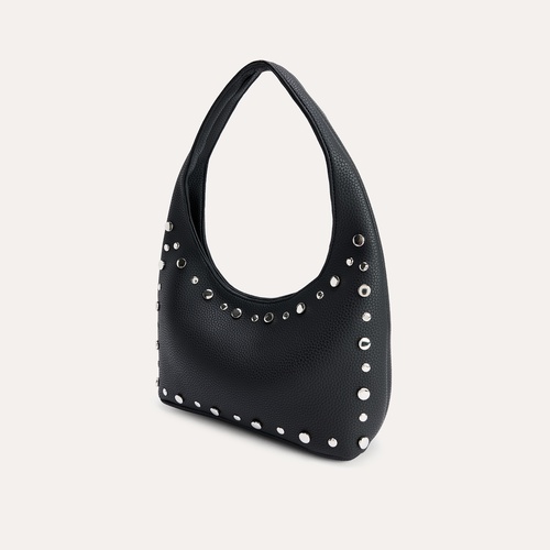 ZIMBALI DERİ GÖRÜNÜMLÜ OMUZ ÇANTASI