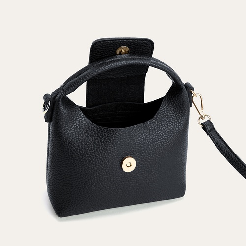 DERİ GÖRÜNÜMLÜ MİNİ OMUZ ÇANTASI