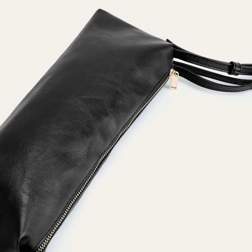 DERİ GÖRÜNÜMLÜ SİLİNDİR OMUZ ÇANTASI