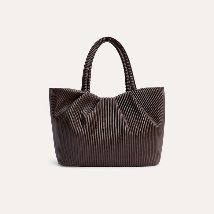 FİTİLLİ DERİ GÖRÜNÜMLÜ EL ÇANTASI