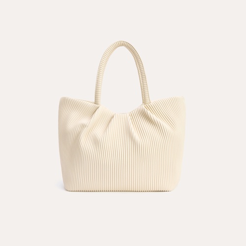 FİTİLLİ DERİ GÖRÜNÜMLÜ EL ÇANTASI