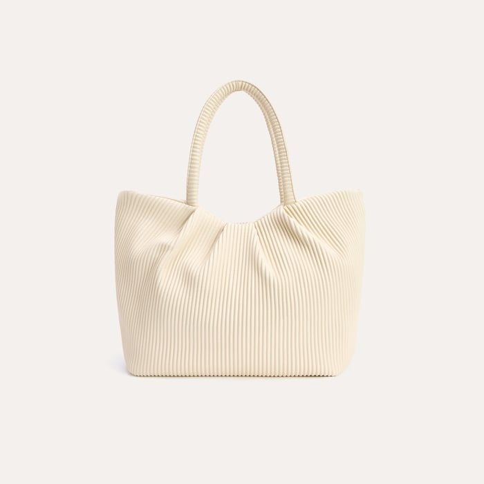 FİTİLLİ DERİ GÖRÜNÜMLÜ EL ÇANTASI