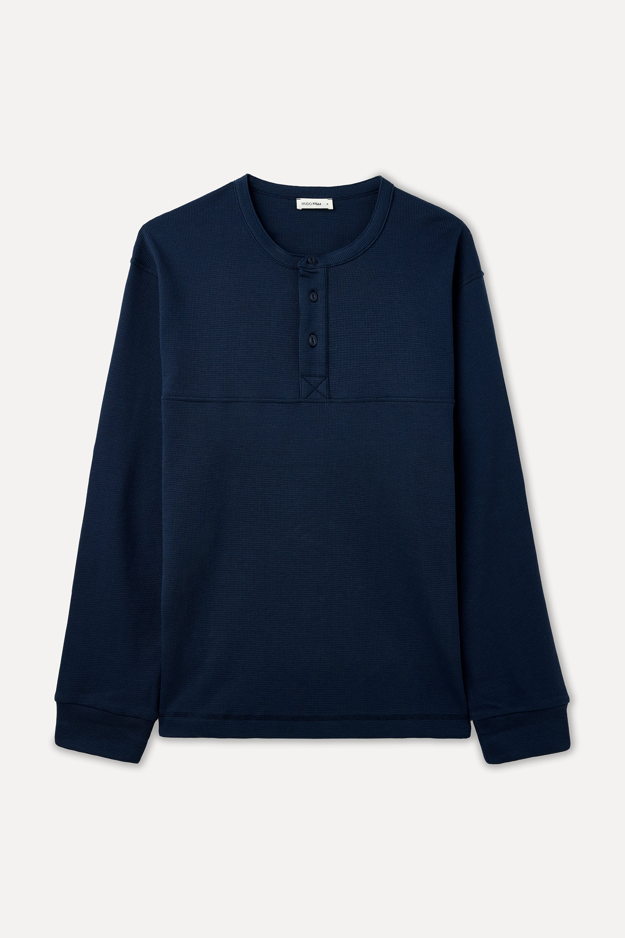 COMFORT FIT HENLEY YAKA SWEATSHIRT