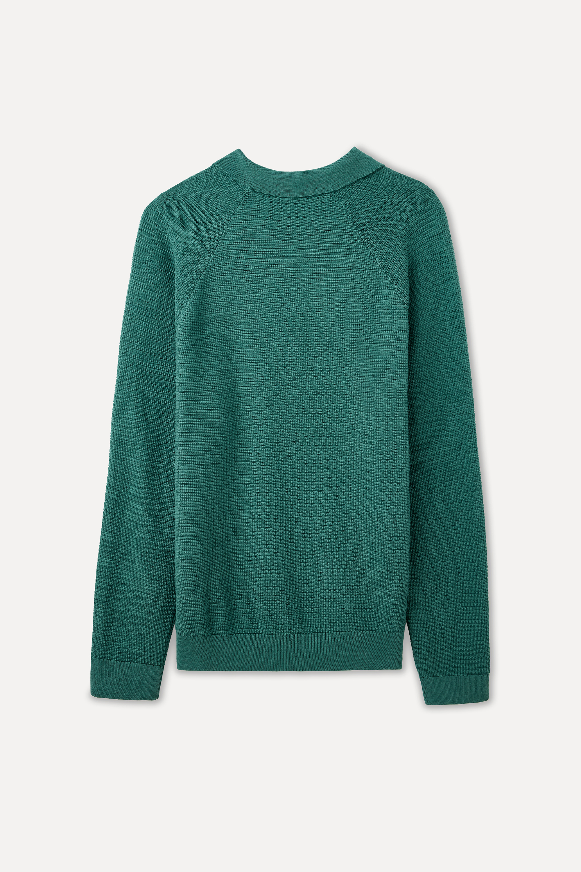 TEKSTÜRLÜ POLO YAKA KAZAK