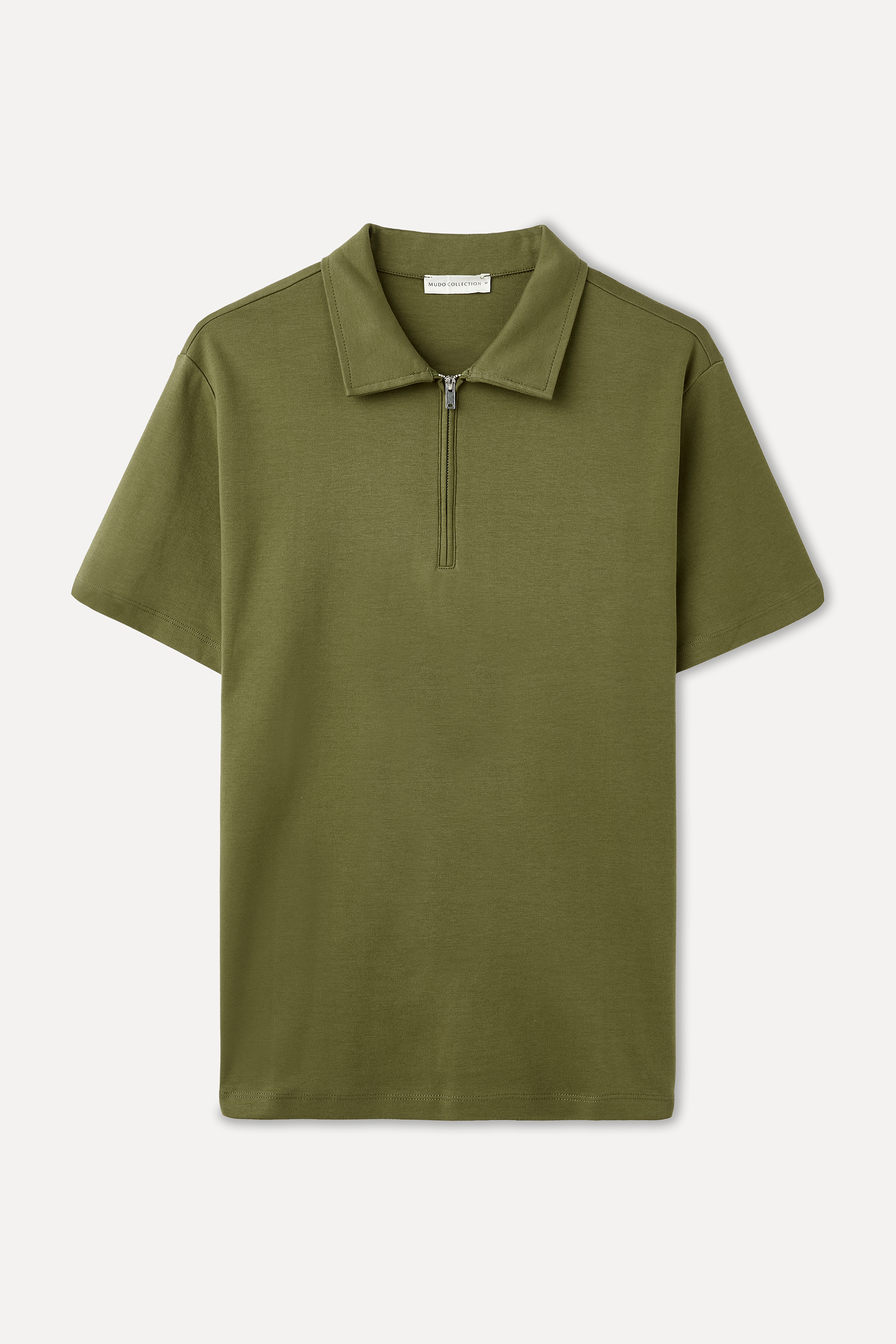 FERMUARLI POLO YAKA T-SHIRT