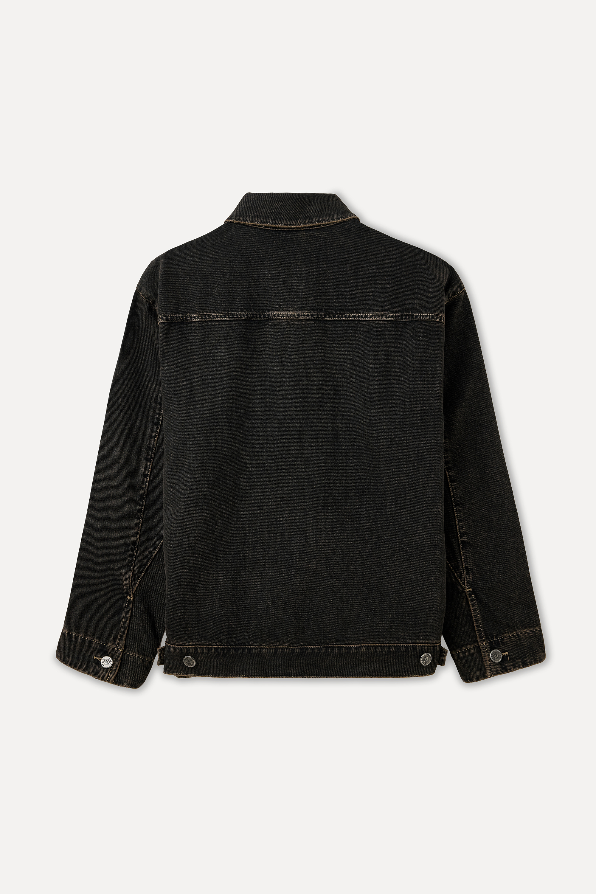 CEP DETAYLI FERMUARLI JEAN CEKET