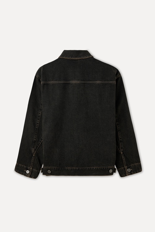  CEP DETAYLI FERMUARLI JEAN CEKET