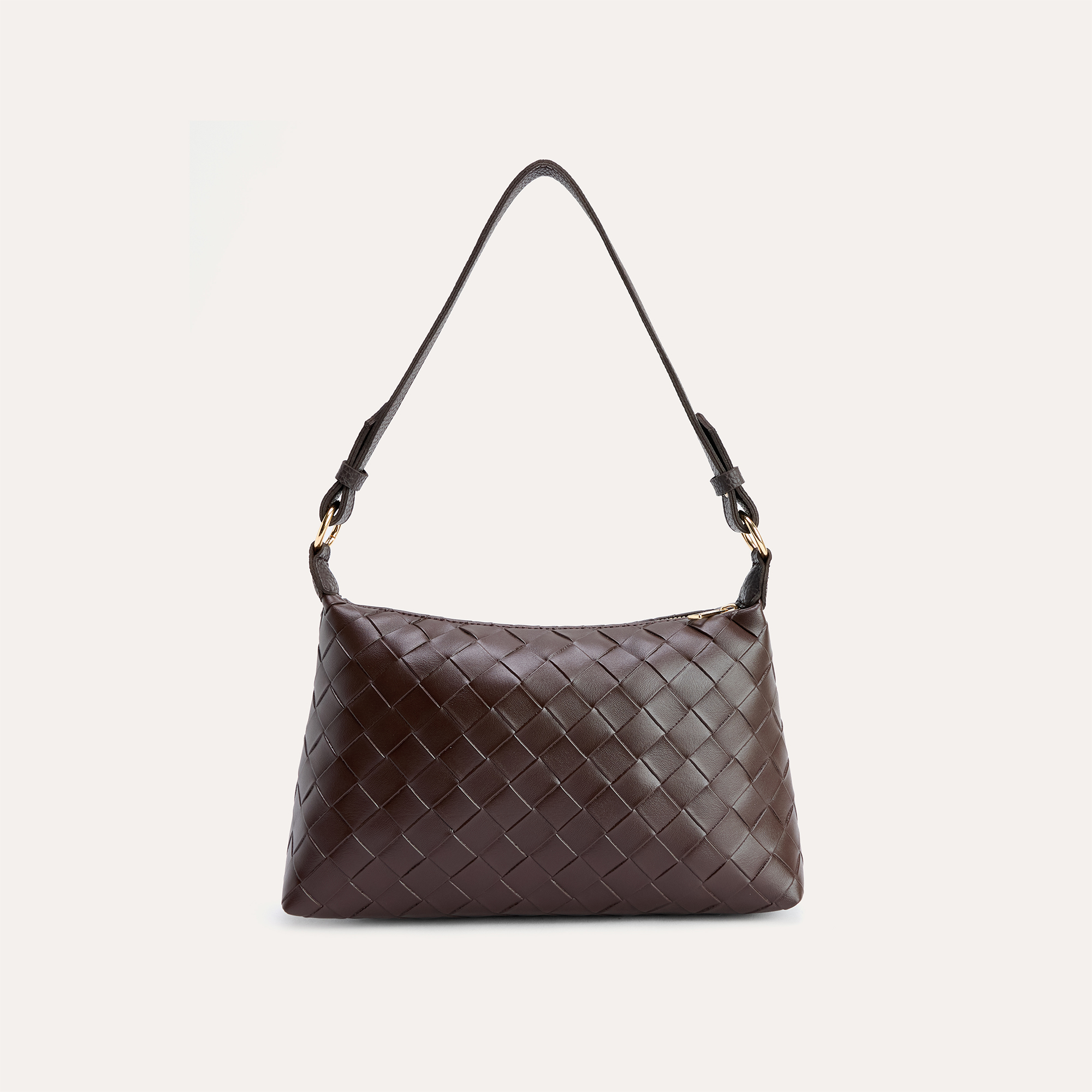 ÖRGÜ DESENLİ DERİ GÖRÜNÜMLÜ EL ÇANTASI