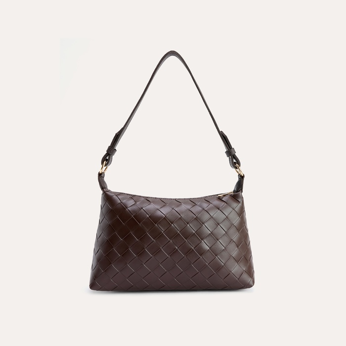 ÖRGÜ DESENLİ DERİ GÖRÜNÜMLÜ EL ÇANTASI