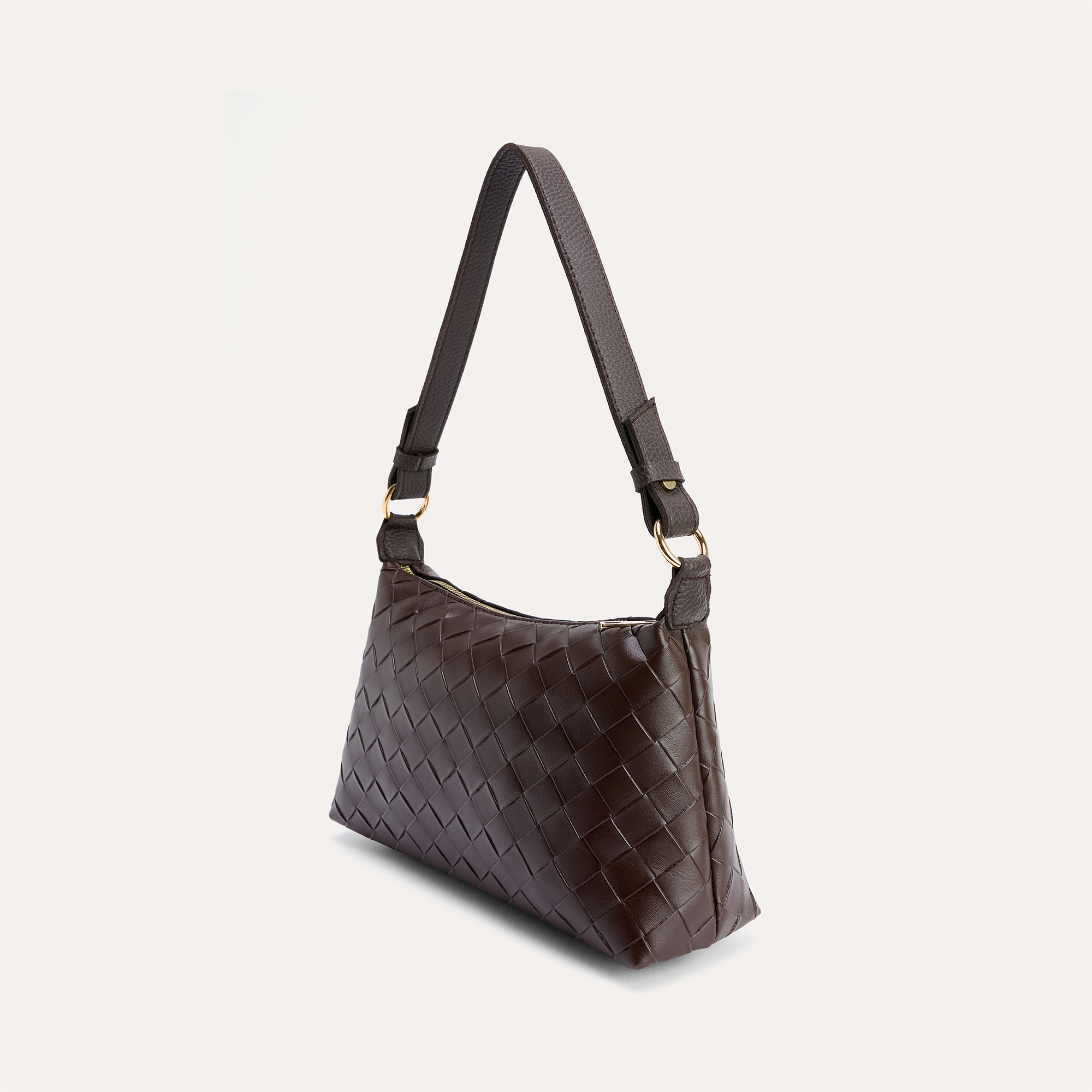 ÖRGÜ DESENLİ DERİ GÖRÜNÜMLÜ EL ÇANTASI