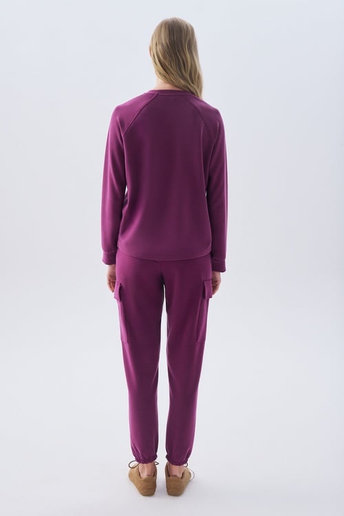 MODAL KARIŞIMLI BİSİKLET YAKA SWEATSHIRT