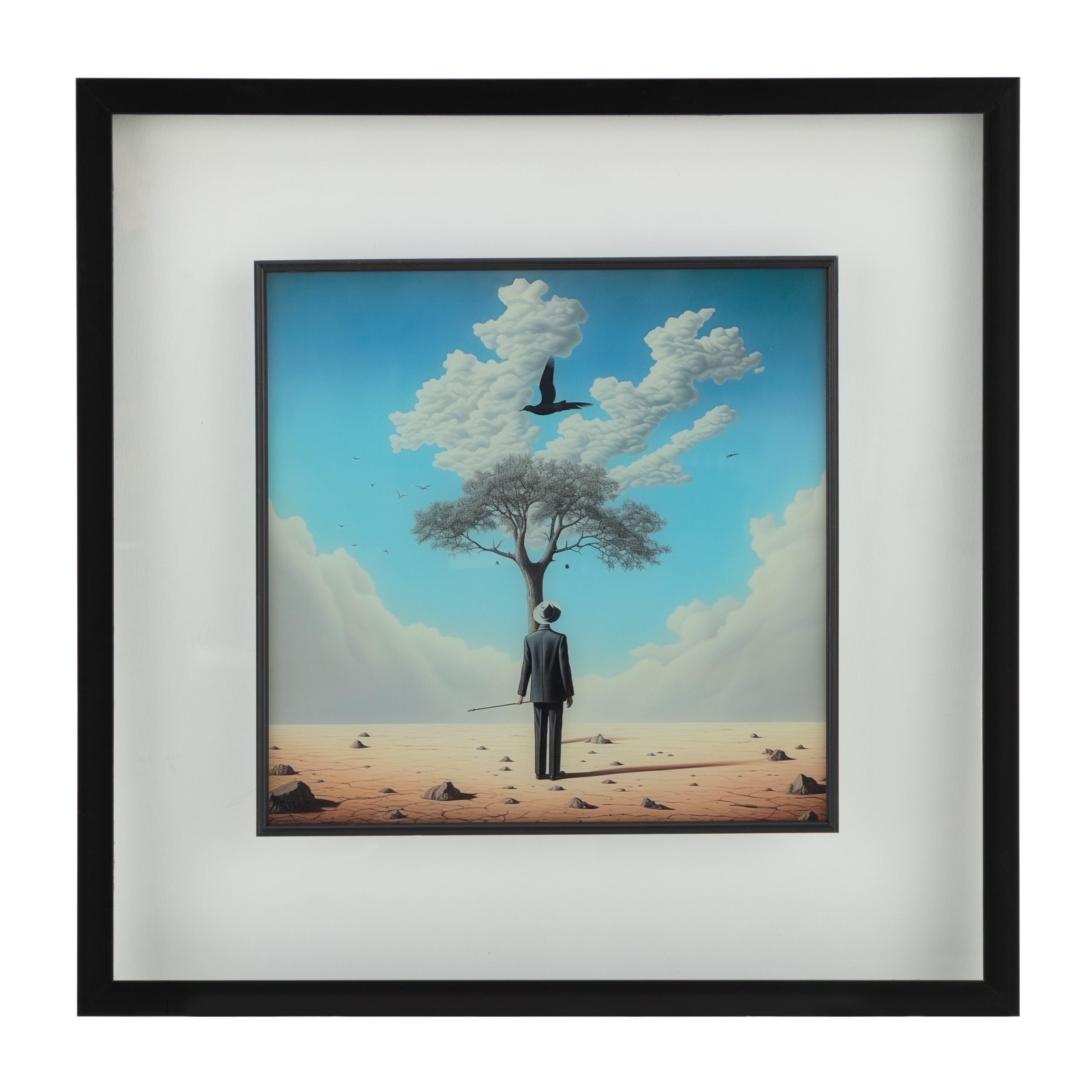 SOLUS ÇERÇEVELİ CAM TABLO 60X60 CM