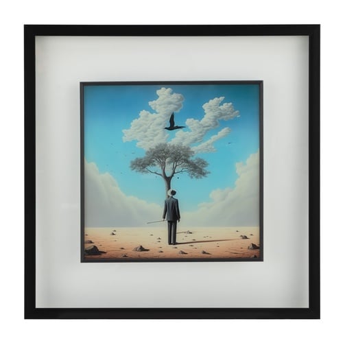 SOLUS ÇERÇEVELİ CAM TABLO 60X60 CM