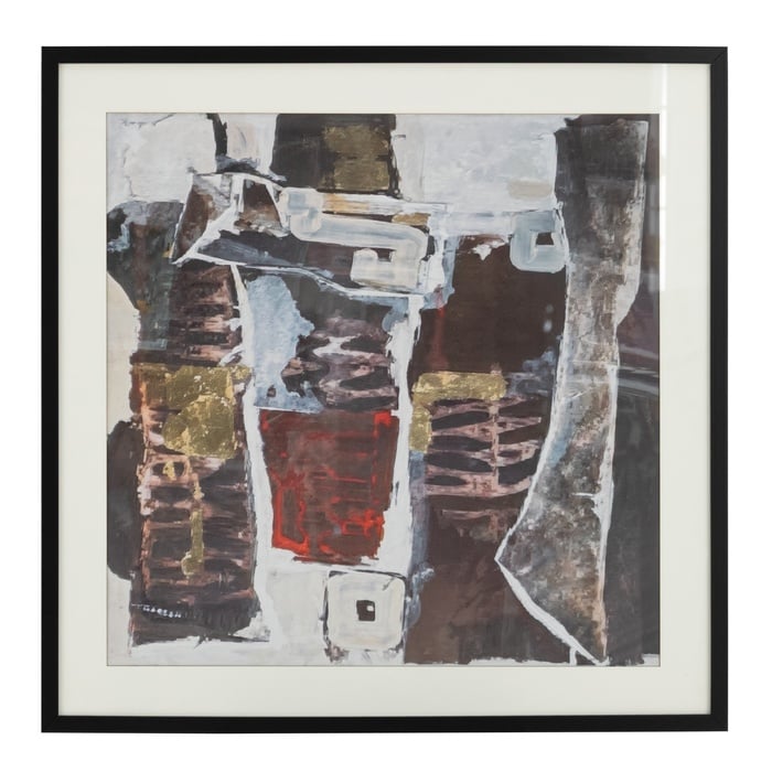 RUZI ÇERÇEVELİ CAM TABLO 80X80CM