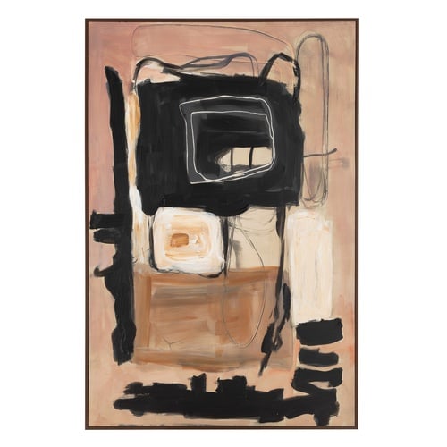 FUSIA ÇERÇEVELİ YAĞLIBOYA TABLO 100X150 CM