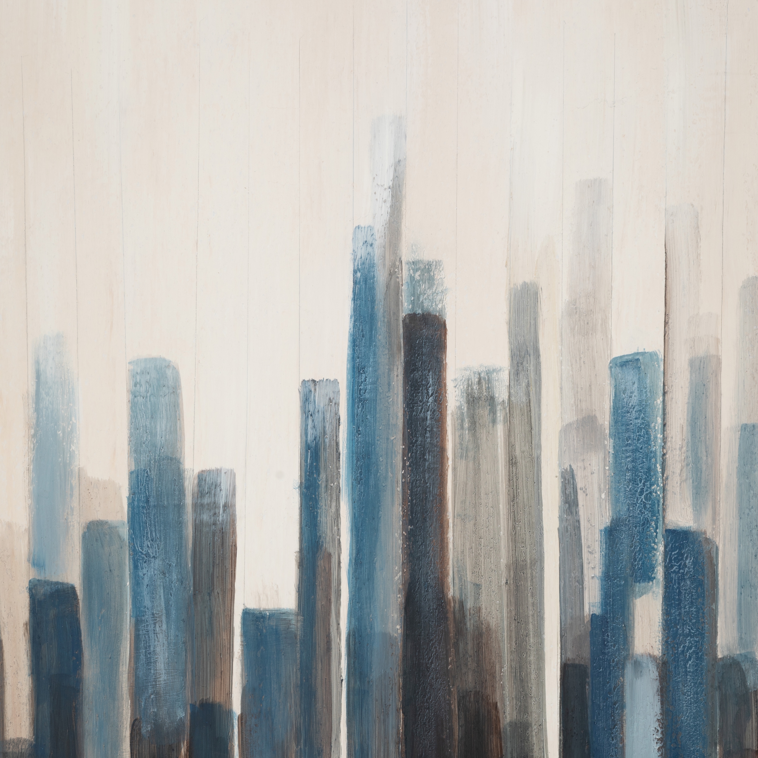 BLUE STRATA ÇERÇEVELİ YAĞLIBOYA TABLO 90X120 CM