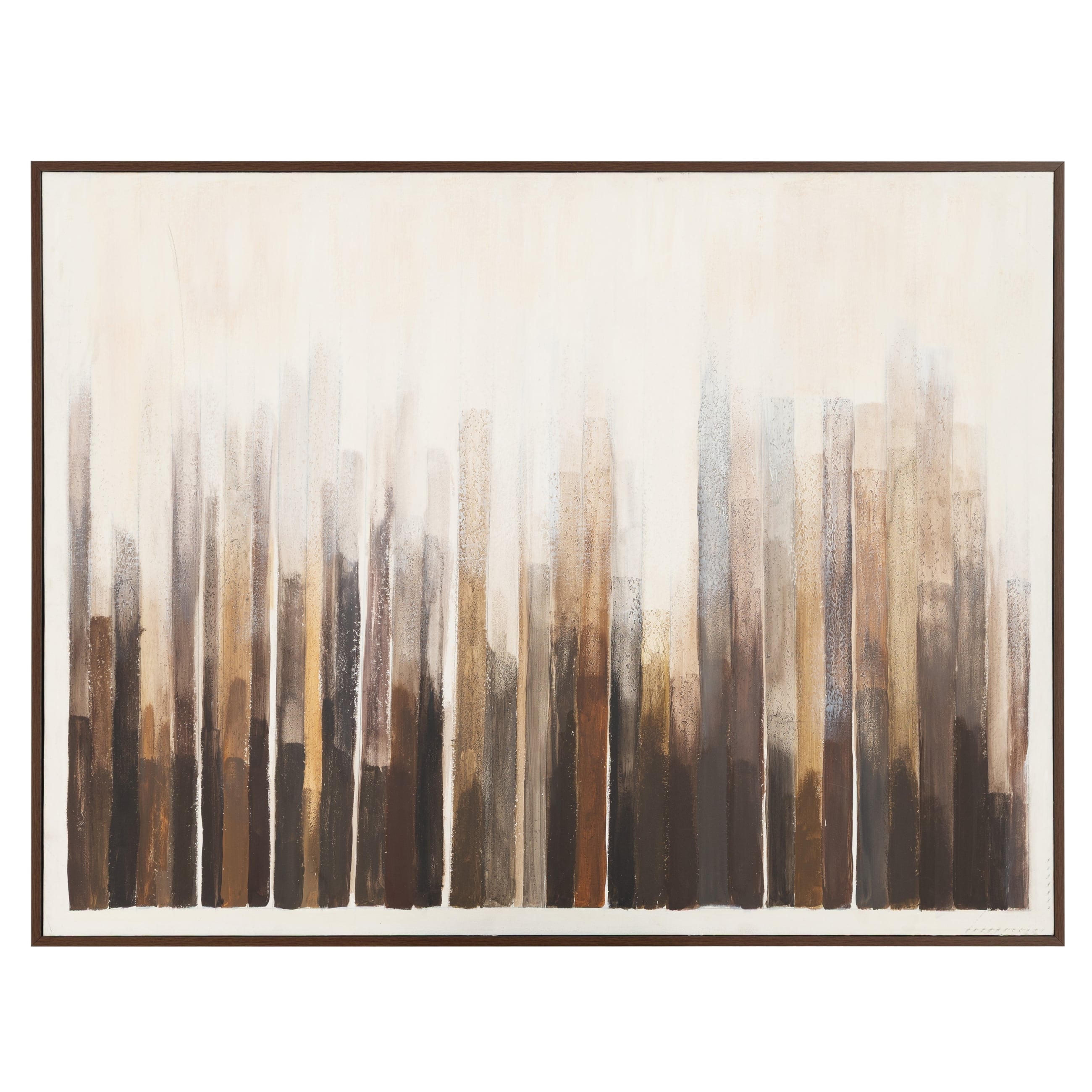 BROWN STRATA ÇERÇEVELİ YAĞLIBOYA TABLO 90X120 CM