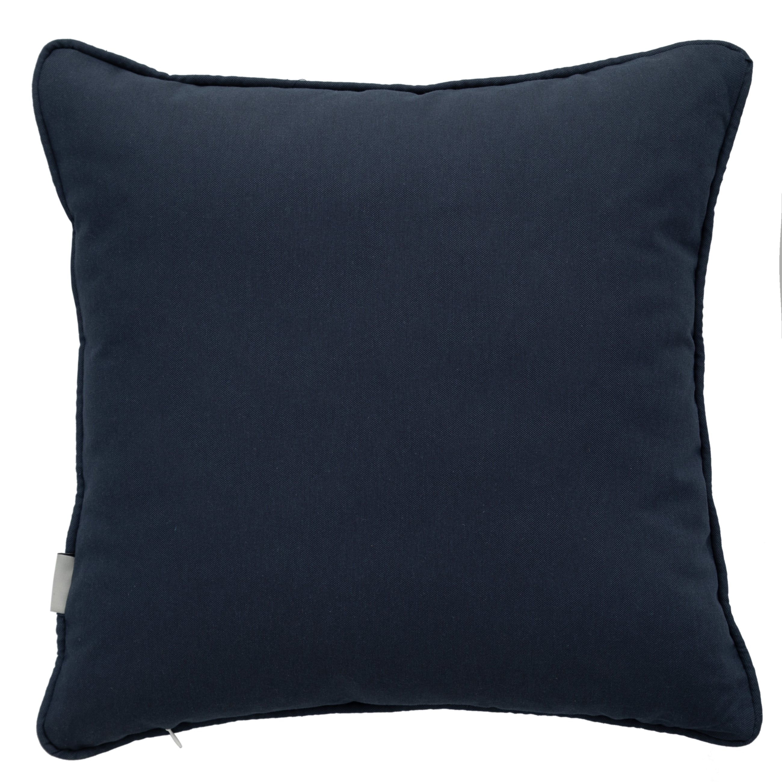 MARİN FISH NAKIŞLI KIRLENT BEYAZ LACİVERT 50X50 CM