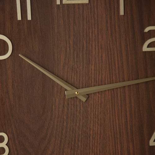 DARK WOOD DUVAR SAATİ 50CM