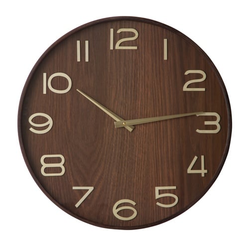 DARK WOOD DUVAR SAATİ 50CM