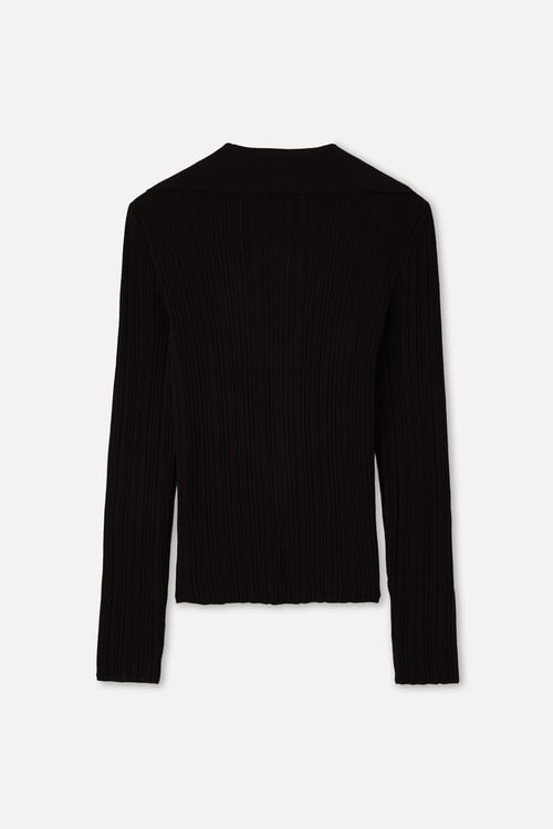  FITTED POLO YAKA FERMUARLI KAZAK