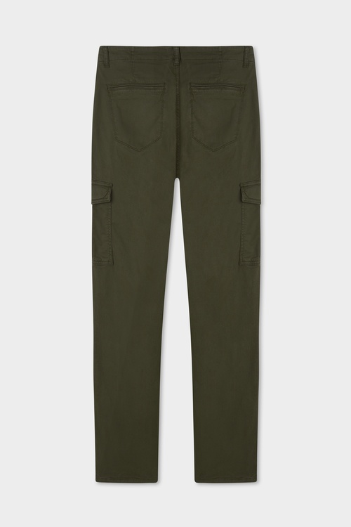 Erkek Haki Straight Fit Kargo Pantolon