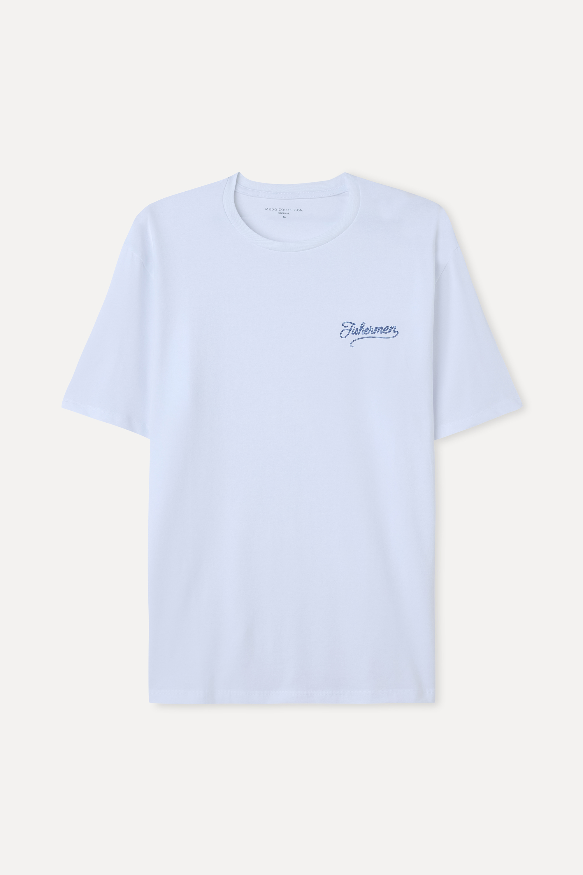 BASKILI BİSİKLET YAKA T-SHIRT