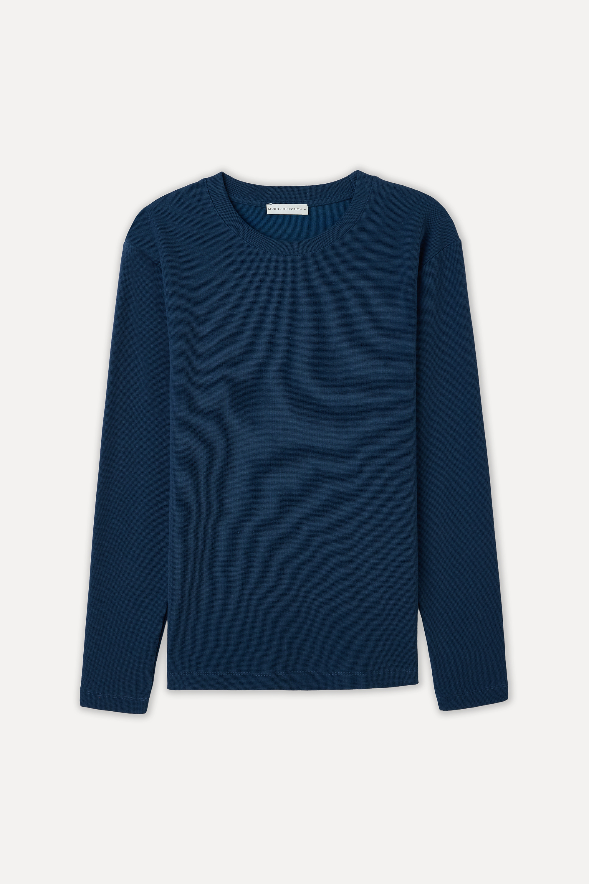 FİTİLLİ BİSİKLET YAKA UZUN KOLLU T-SHIRT