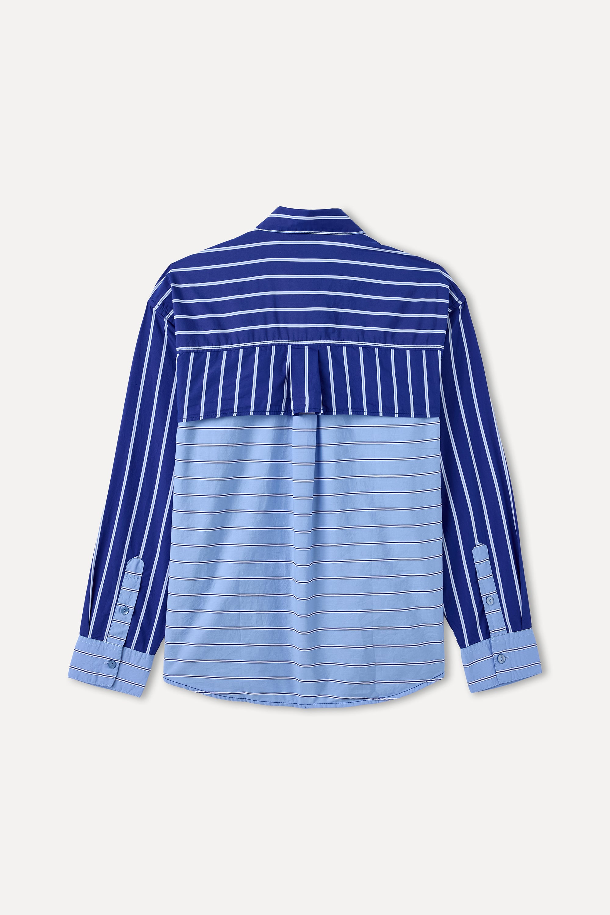 ÇİZGİLİ OVERSIZE CEPLİ GÖMLEK