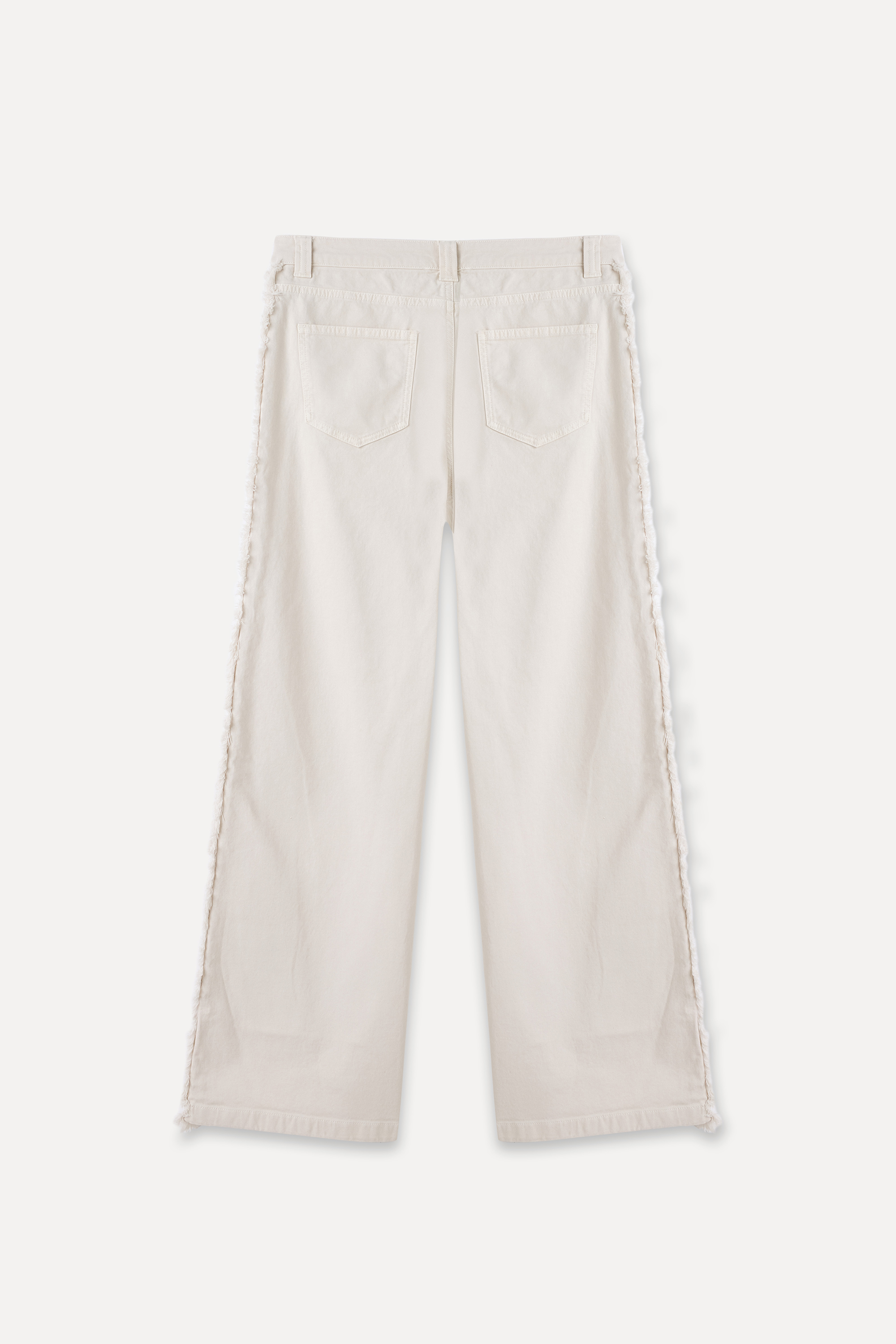 STRAIGHT FIT PÜSKÜL DETAYLI PANTOLON