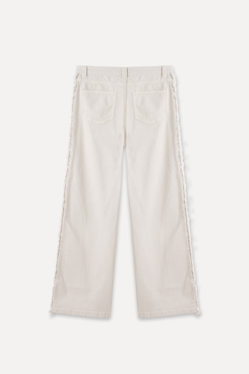  STRAIGHT FIT PÜSKÜL DETAYLI PANTOLON