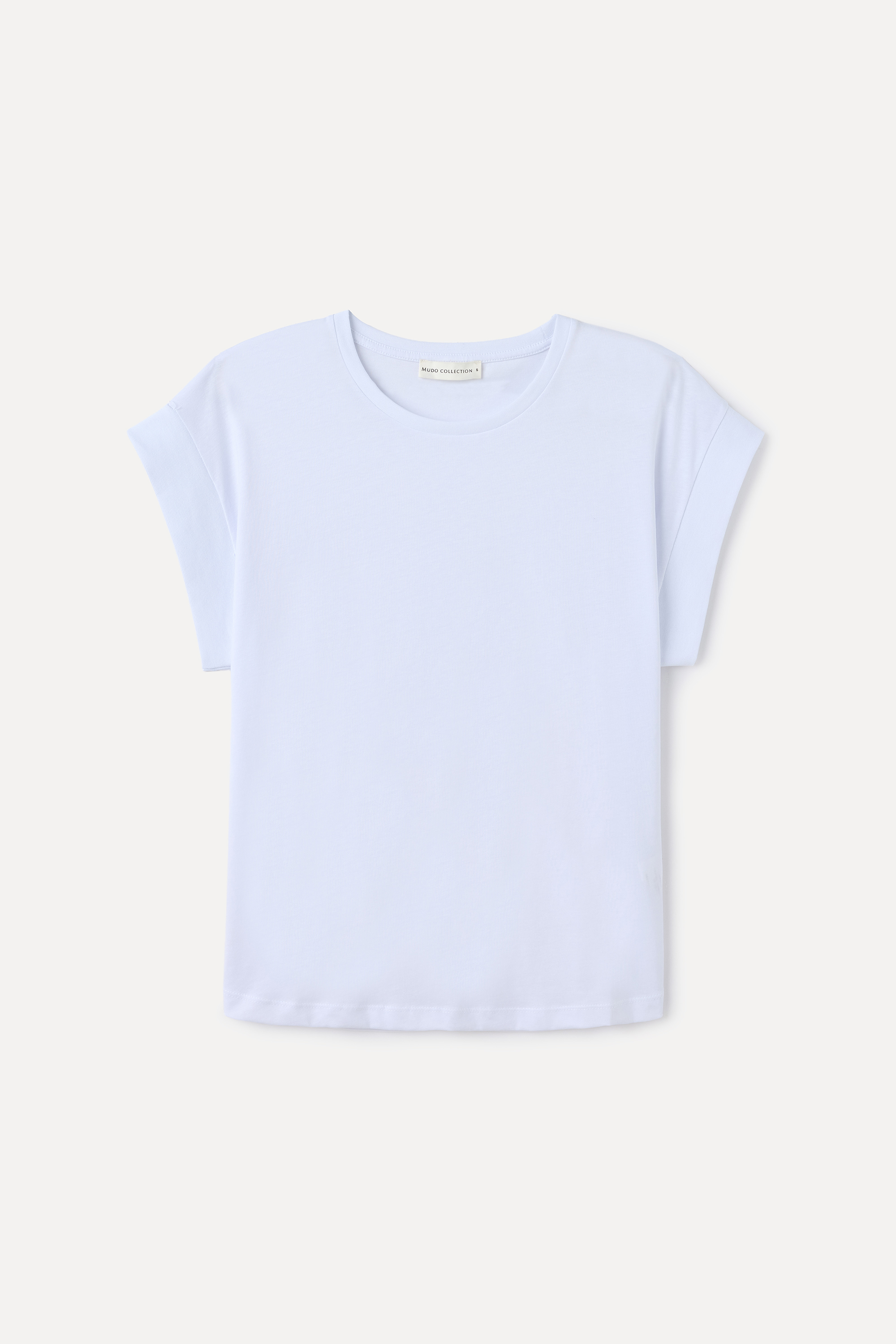 DÜŞÜK KOLLU BİSİKLET YAKA T-SHIRT