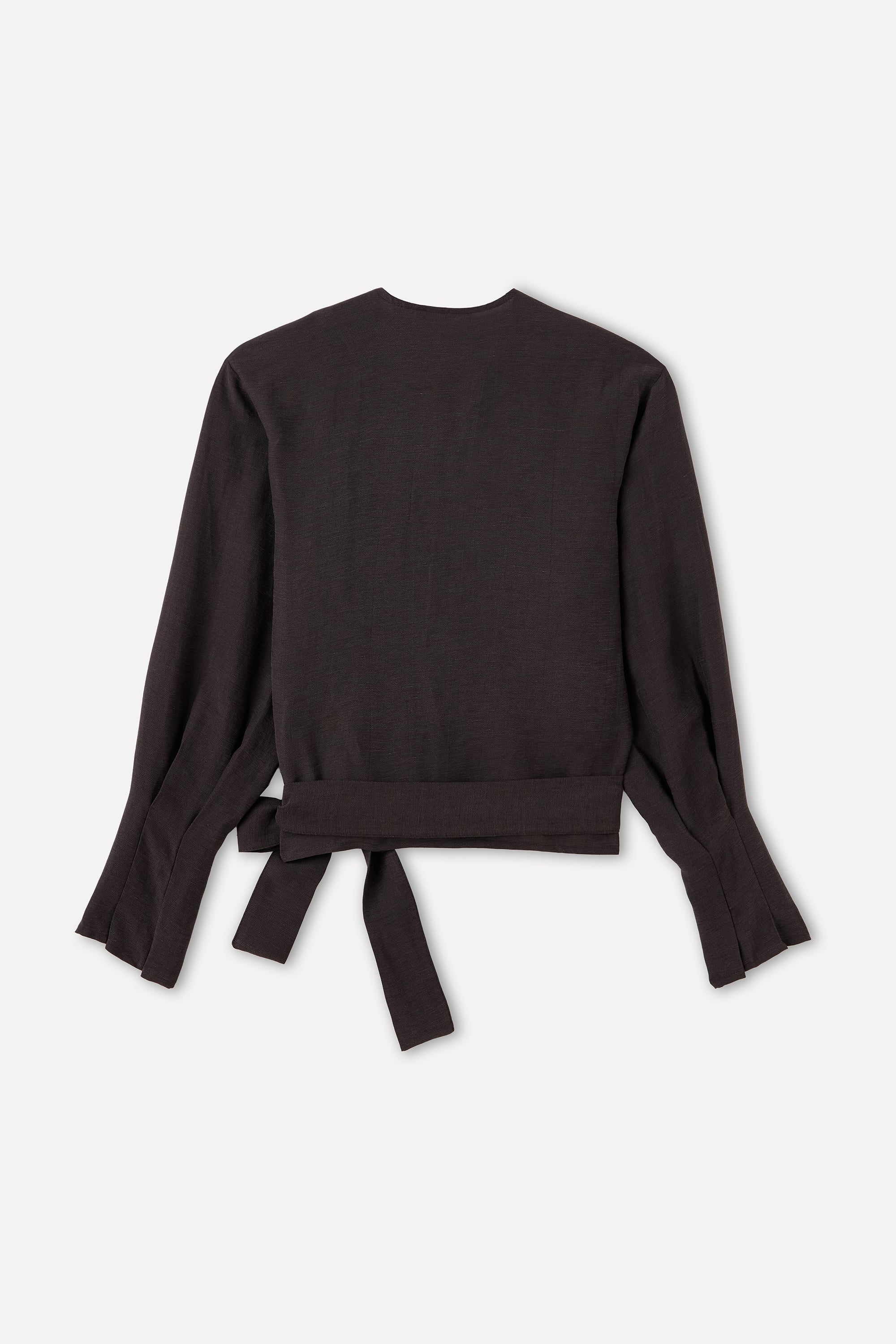 KETEN KARIŞIMLI ANVELOP BAĞLAMALI BLUZ