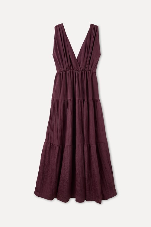 KOLSUZ KLOŞ MİDİ ELBİSE