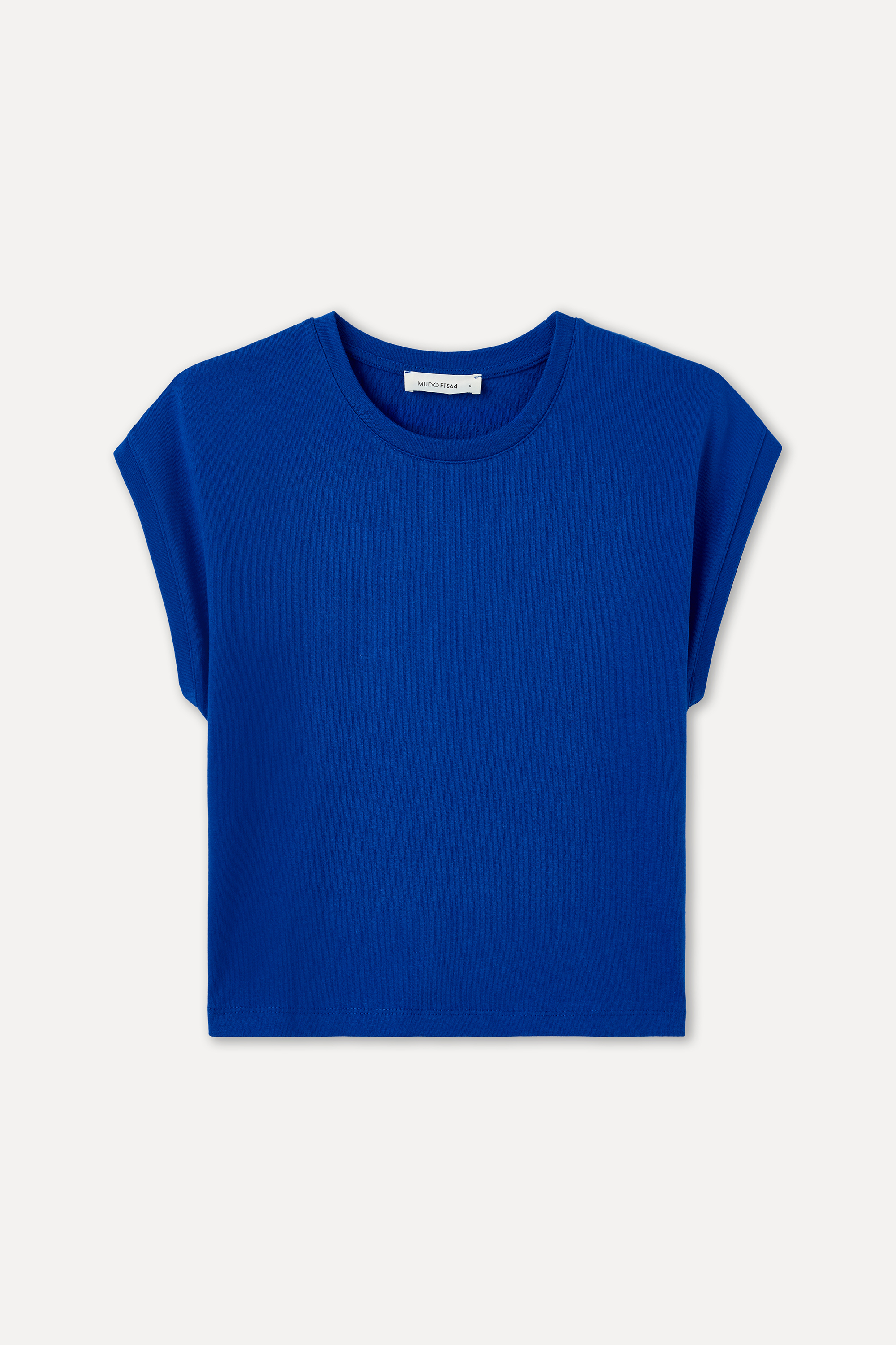 DÜŞÜK KOLLU BİSİKLET YAKA T-SHIRT