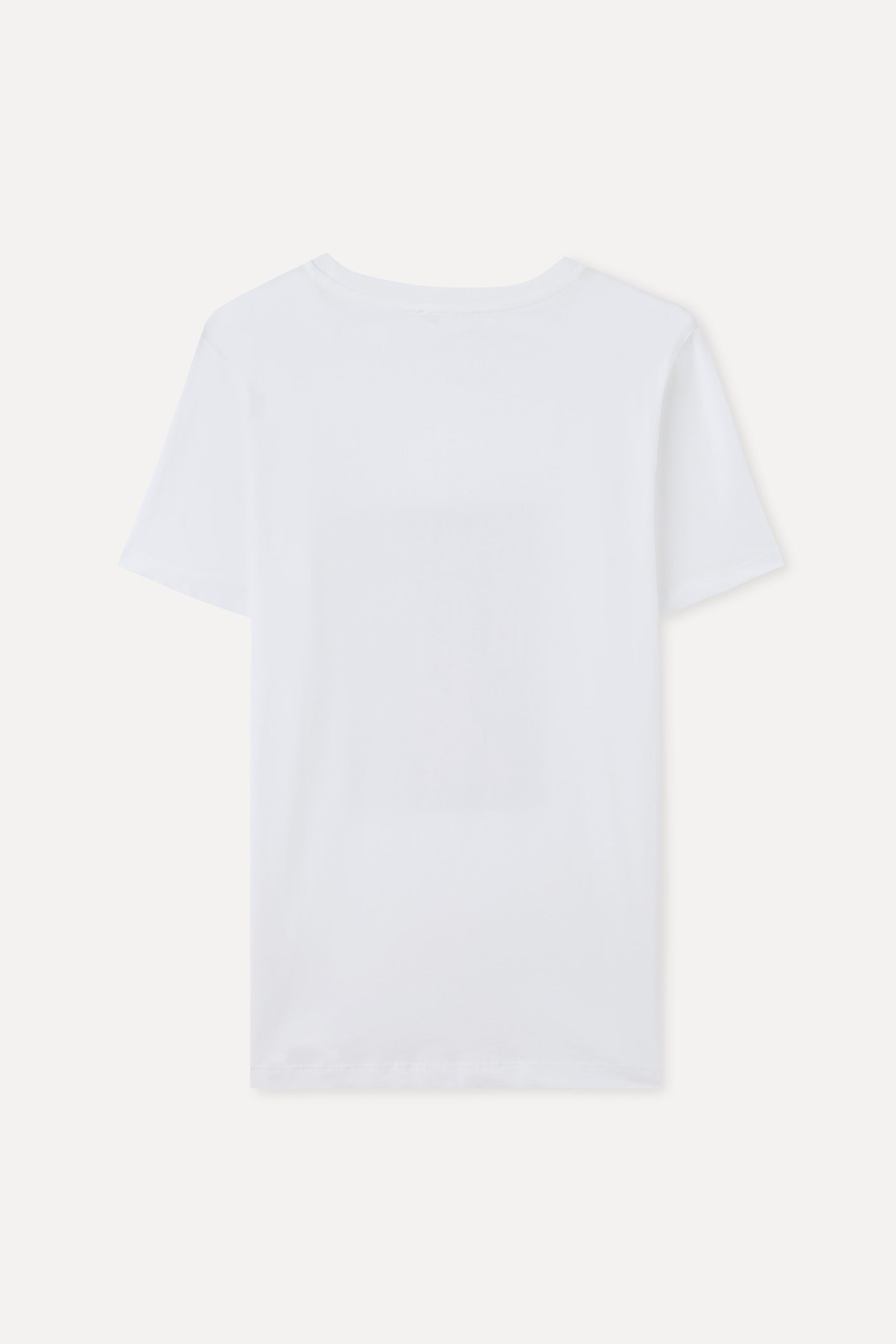 BASKILI LOOSE FIT BİSİKLET YAKA T-SHIRT