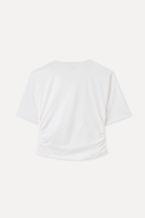  FITTED BÜZGÜLÜ BİSİKLET YAKA T-SHIRT