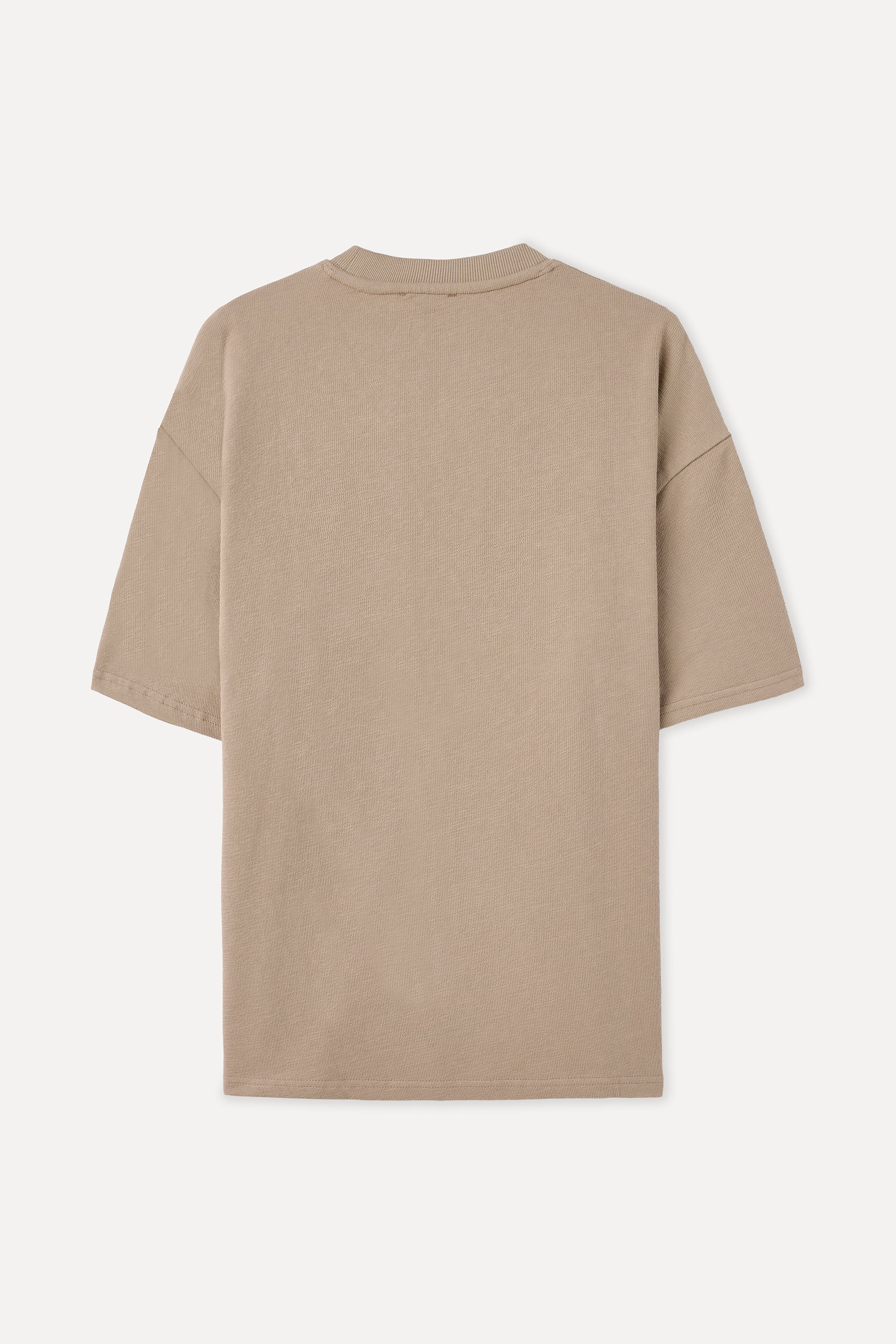 OVERSIZE BİSİKLET YAKA T-SHIRT