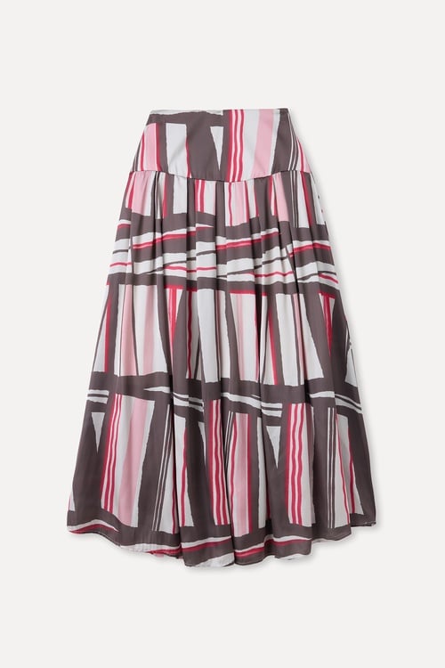  DESENLİ MİDİ ETEK