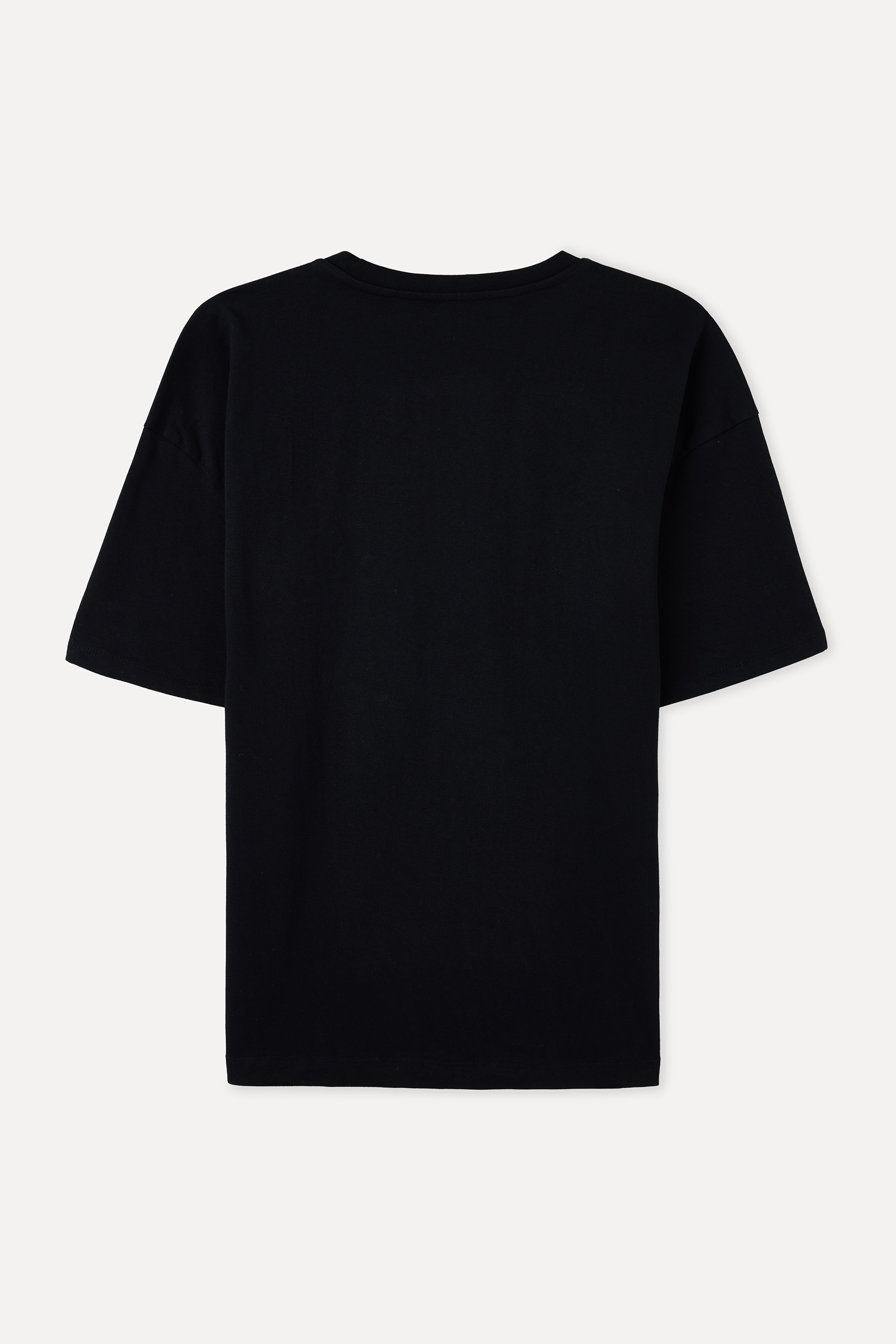 OVERSIZE BİSİKLET YAKA T-SHIRT