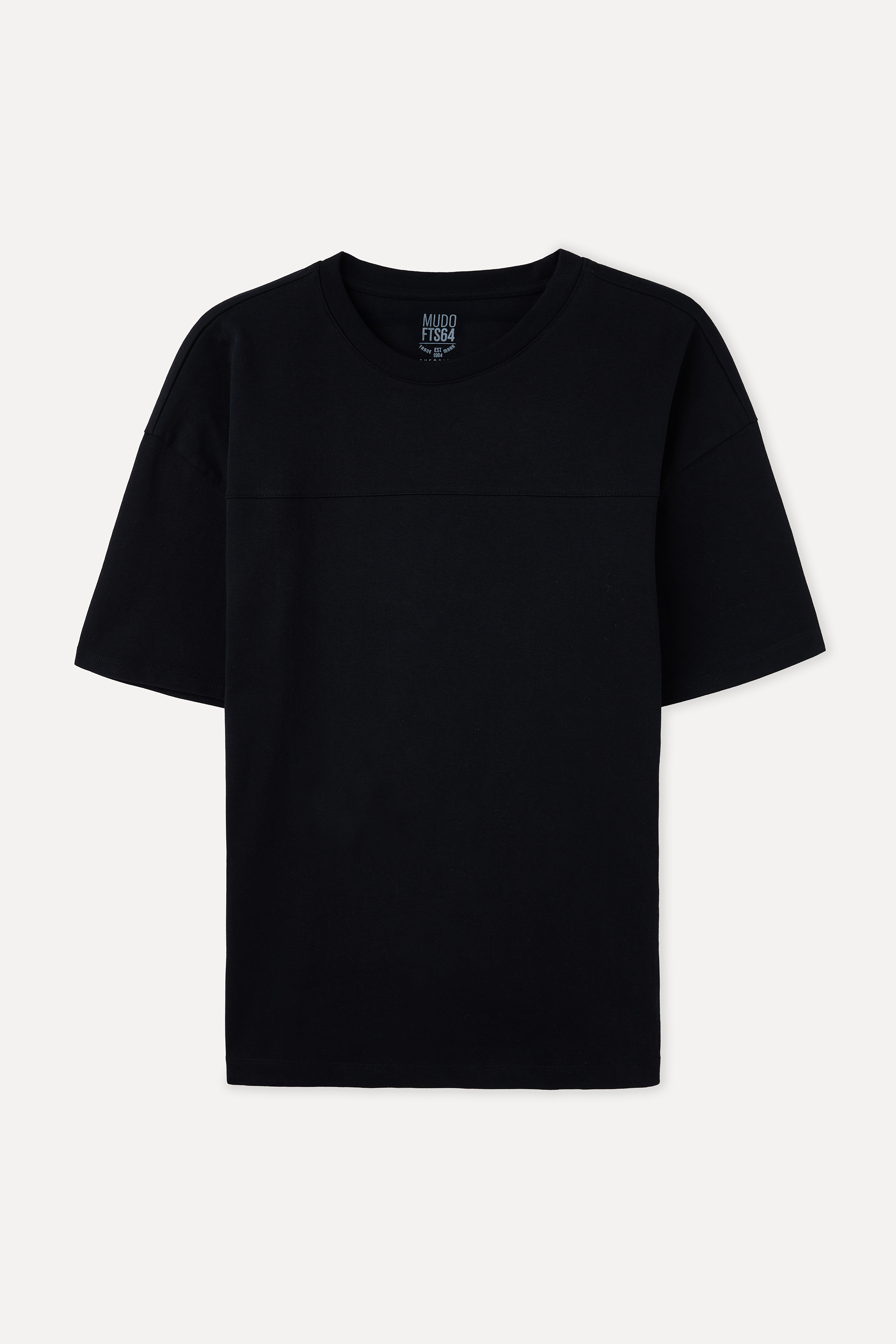 OVERSIZE BİSİKLET YAKA T-SHIRT