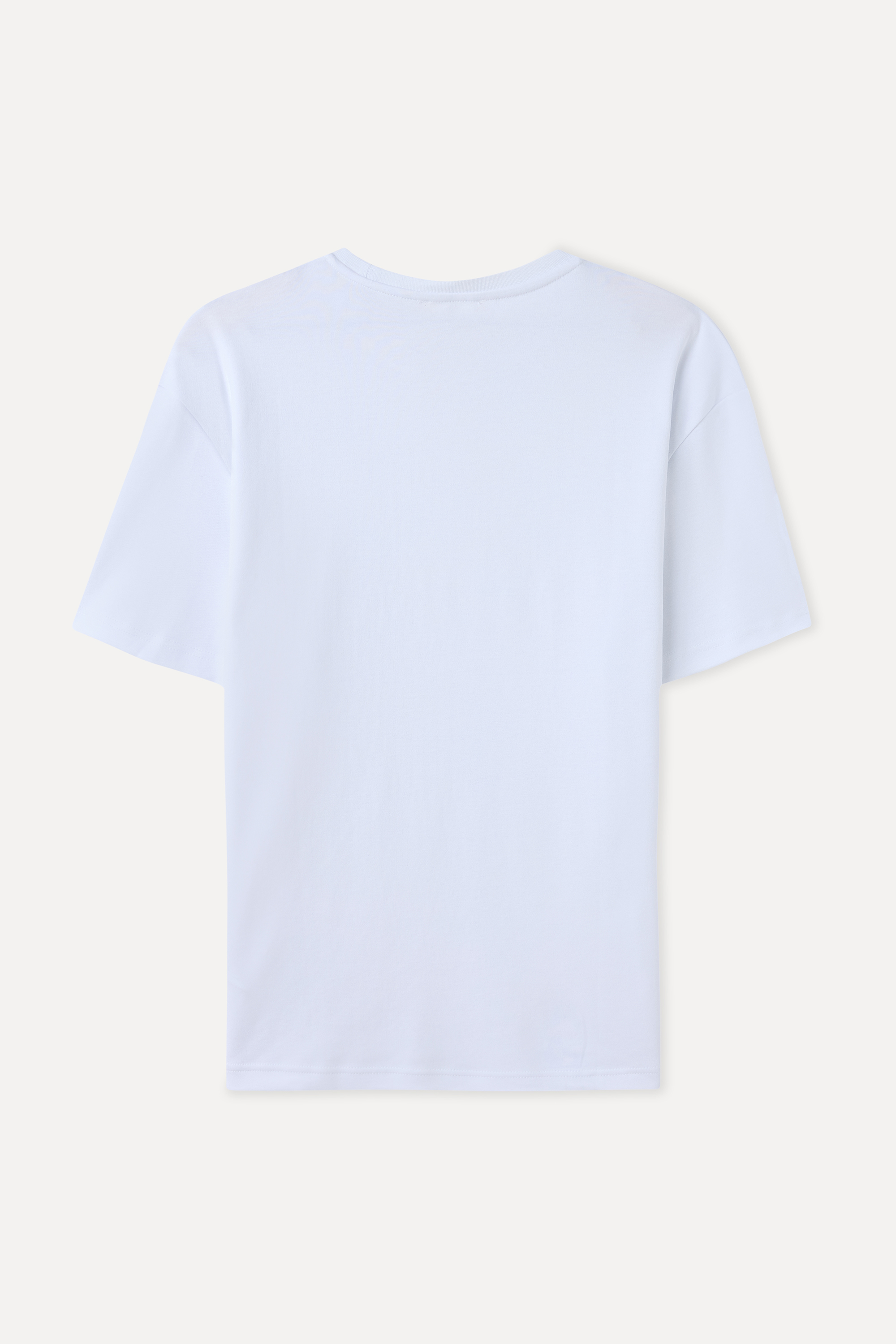 COMFORT FIT BİSİKLET YAKA T-SHIRT