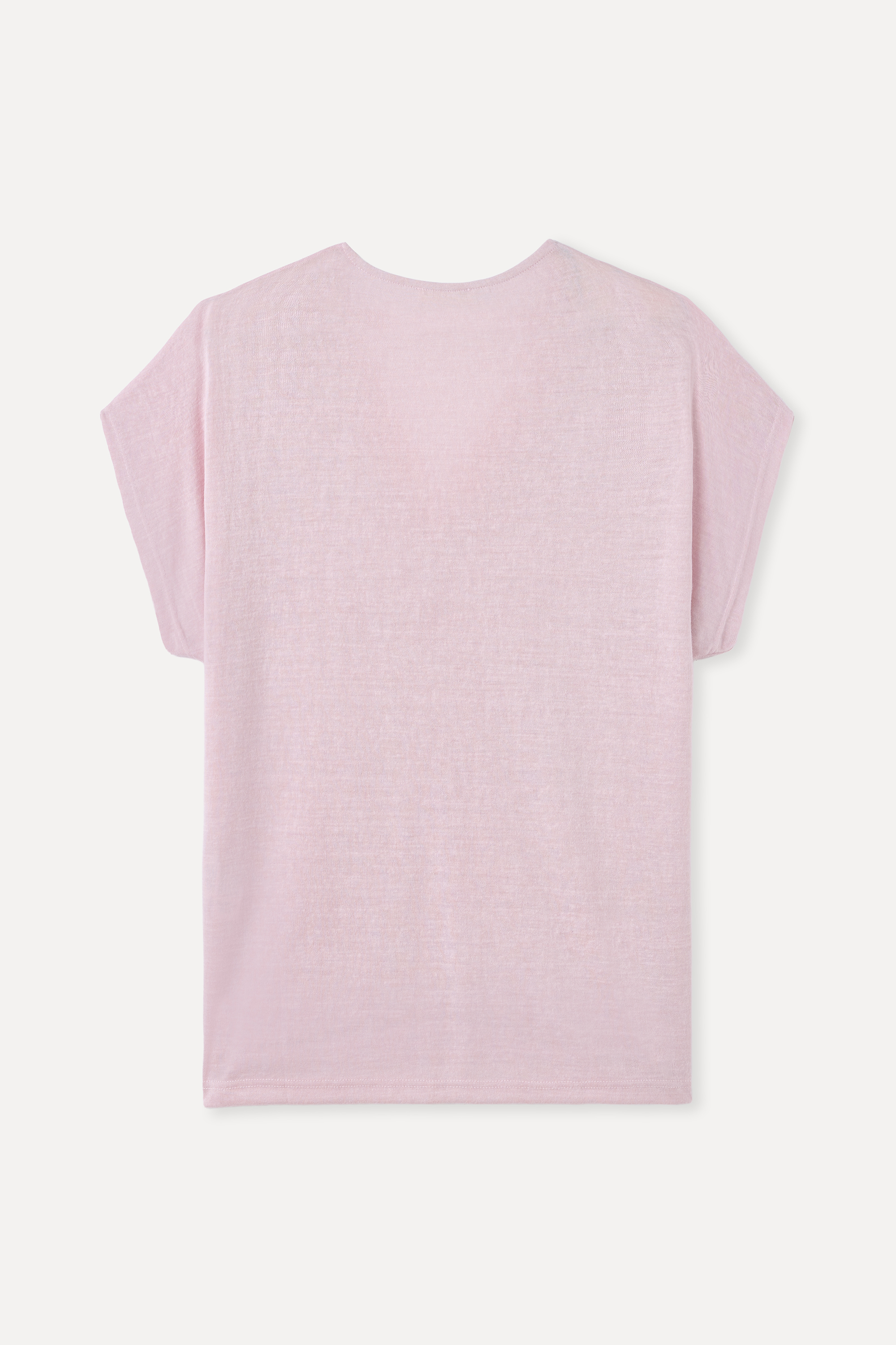 DANTELLİ V YAKA KISA KOLLU BLUZ