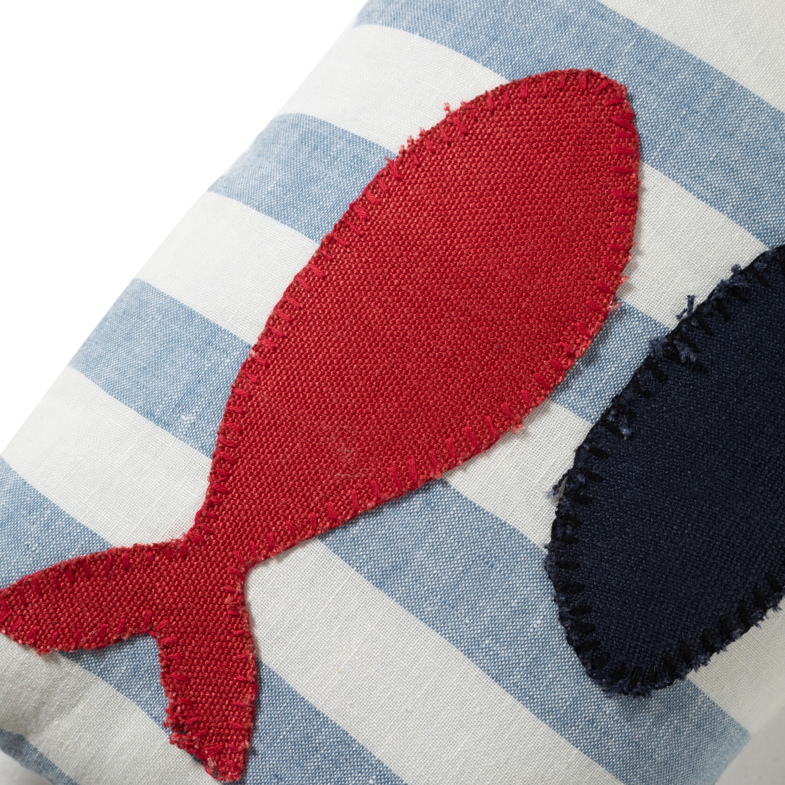 TWIN FISH ÇİZGİLİ KIRLENT LACİVERT 35X50